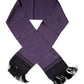 Dolce & Gabbana Purple Fantasy Silk Fringes Neck Wrap Scarf