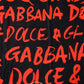 Dolce & Gabbana Black Red Logo Print Cotton Beach Towel