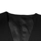 Dolce & Gabbana Black Wool Formal Dress Men Waistcoat Vest