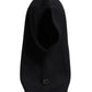 Dolce & Gabbana Black Wool Whole Head Wrap Balaclava Hat