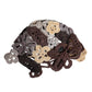 Dolce & Gabbana Multicolor Floral Silk Crochet Beanie Hat