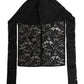 Dolce & Gabbana Black Floral Lace Whole Head Wrap Hat