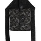 Dolce & Gabbana Black Floral Lace Whole Head Wrap Hat