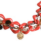 Dolce & Gabbana Multicolor Embellished Waist Chain Belt