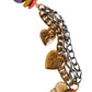 Dolce & Gabbana Multicolor Embellished Waist Chain Belt
