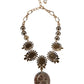 Dolce & Gabbana Gold Brass Pietre Oval Crystal Embellished Necklace