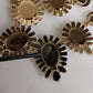 Dolce & Gabbana Gold Brass Pietre Oval Crystal Embellished Necklace