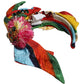 Dolce & Gabbana Multicolor Floral Crystal Embellished Diadem Headband