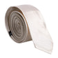 Dolce & Gabbana White Solid Silk Adjustable Necktie Tie