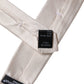 Dolce & Gabbana White Solid Silk Adjustable Necktie Tie