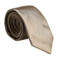 Dolce & Gabbana Beige Solid Silk Adjustable Necktie Tie