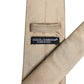 Dolce & Gabbana Beige Solid Silk Adjustable Necktie Tie