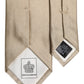 Dolce & Gabbana Beige Solid Silk Adjustable Necktie Tie