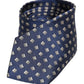 Dolce & Gabbana Blue Patterned Silk Adjustable Necktie Tie