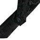 Dolce & Gabbana Dark Green Floral Silk Adjustable Necktie Tie