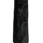 Dolce & Gabbana Dark Green Floral Silk Adjustable Necktie Tie