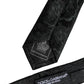 Dolce & Gabbana Dark Green Floral Silk Adjustable Necktie Tie