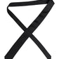Dolce & Gabbana Black Solid Silk Adjustable Necktie Tie