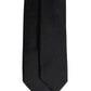 Dolce & Gabbana Black Solid Silk Adjustable Necktie Tie