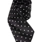 Dolce & Gabbana Black Polka Dots Silk Adjustable Necktie Tie