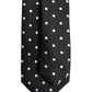 Dolce & Gabbana Black Polka Dots Silk Adjustable Necktie Tie