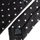Dolce & Gabbana Black Polka Dots Silk Adjustable Necktie Tie