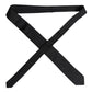 Dolce & Gabbana Black Solid Silk Adjustable Necktie Tie
