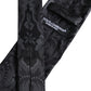 Dolce & Gabbana Black Gray Flower Print Adjustable Necktie Tie