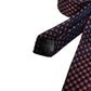 Dolce & Gabbana Red Blue Circles Silk Adjustable Necktie Tie