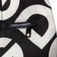 Dolce & Gabbana Black White Logo Beachwear Shorts Swimwear