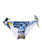 Dolce & Gabbana White Majolica Swimsuit Bikini Bottom Swimwear