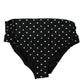 Dolce & Gabbana Black Polka Dot Swimsuit Bikini Bottom Swimwear