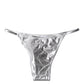 Dolce & Gabbana Silver Polyester Beachwear Bikini Bottom Swimwear