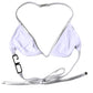 Dolce & Gabbana Silver Logo Halter Beachwear Bikini Top Swimwear