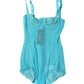 Dolce & Gabbana Blue Tulle Balconette Bra Bodysuit Underwear