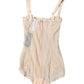 Dolce & Gabbana Beige Tulle Balconette Bra Bodysuit Underwear