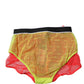 Dolce & Gabbana Red Yellow Tulle Mid Waist Panty Underwear