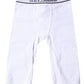 Dolce & Gabbana White Logo Cotton Cropped Tights Underwear