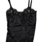 Dolce & Gabbana Black Lace Silk Blend Camisole Top Underwear