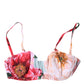 Dolce & Gabbana Multicolor Floral Padded Balconette Bra Underwear
