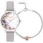 Olivia Burton Gray Leather Watch