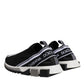 Dolce & Gabbana Black White Slip On Sorrento Sneakers Shoes