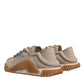 Dolce & Gabbana Multicolor Lace Up Low Top NS1 Sneakers Shoes