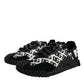 Dolce & Gabbana Black Logo Lace Up Low Top NS1 Sneakers Shoes