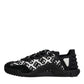 Dolce & Gabbana Black Logo Lace Up Low Top NS1 Sneakers Shoes