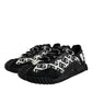Dolce & Gabbana Black Logo Lace Up Low Top NS1 Sneakers Shoes