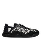 Dolce & Gabbana Black Logo Lace Up Low Top NS1 Sneakers Shoes