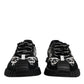 Dolce & Gabbana Black Logo Lace Up Low Top NS1 Sneakers Shoes