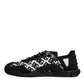 Dolce & Gabbana Black Logo Lace Up Low Top NS1 Sneakers Shoes