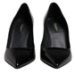 Dolce & Gabbana Black Patent Leather High Heels Pumps Shoes